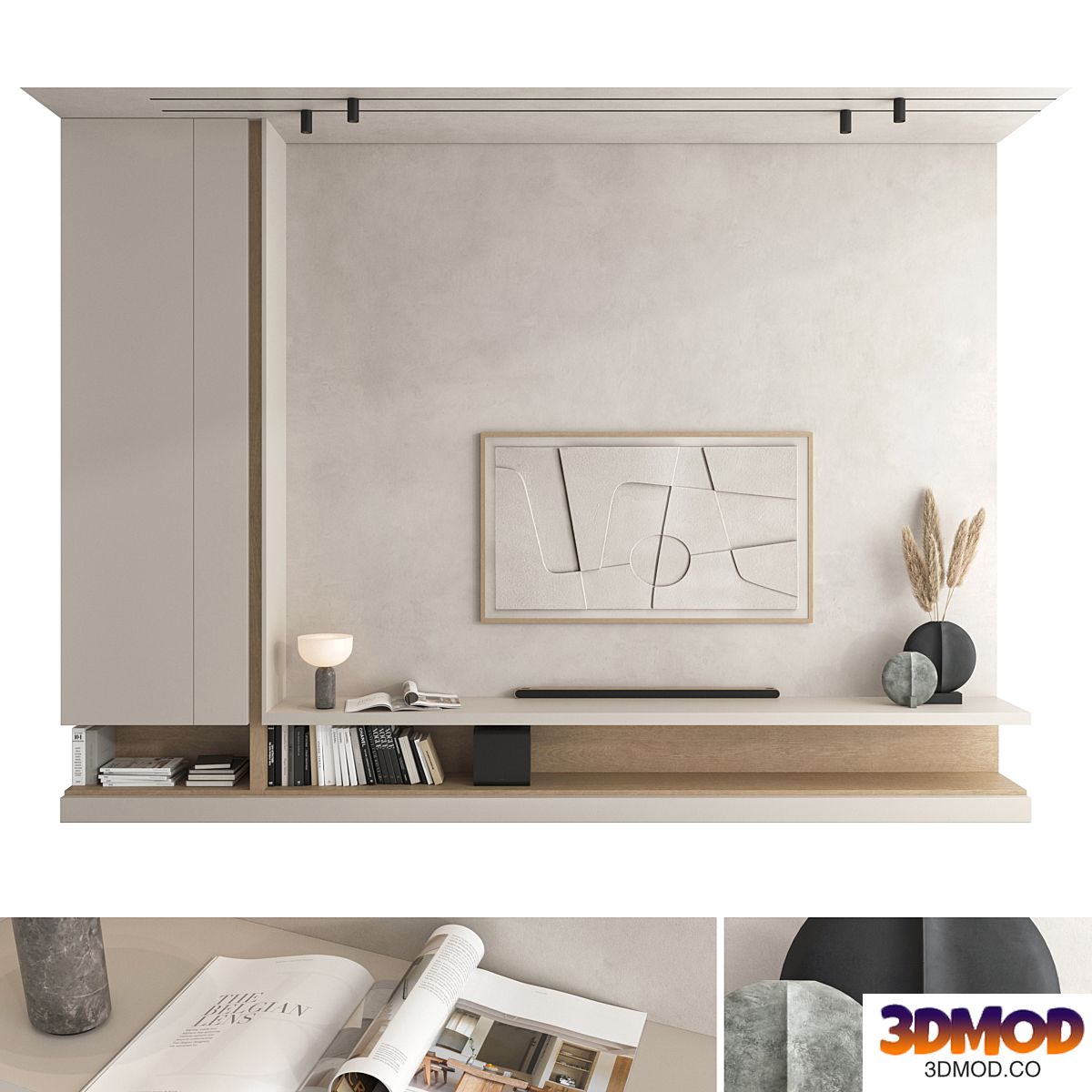 TV wall set 43