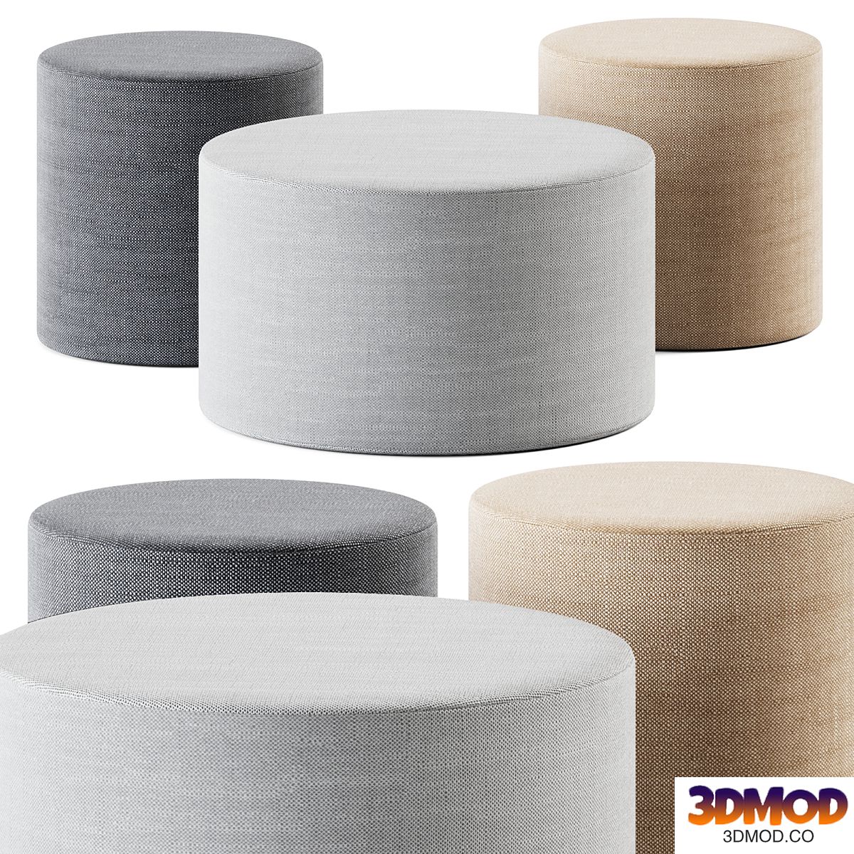Bumper Outdoor Ottoman by Blu Dot / Pouffe