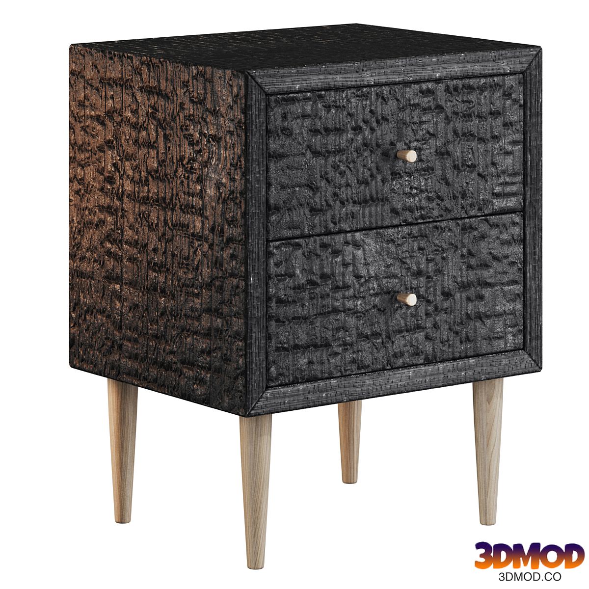 Charcoal wood cabinet