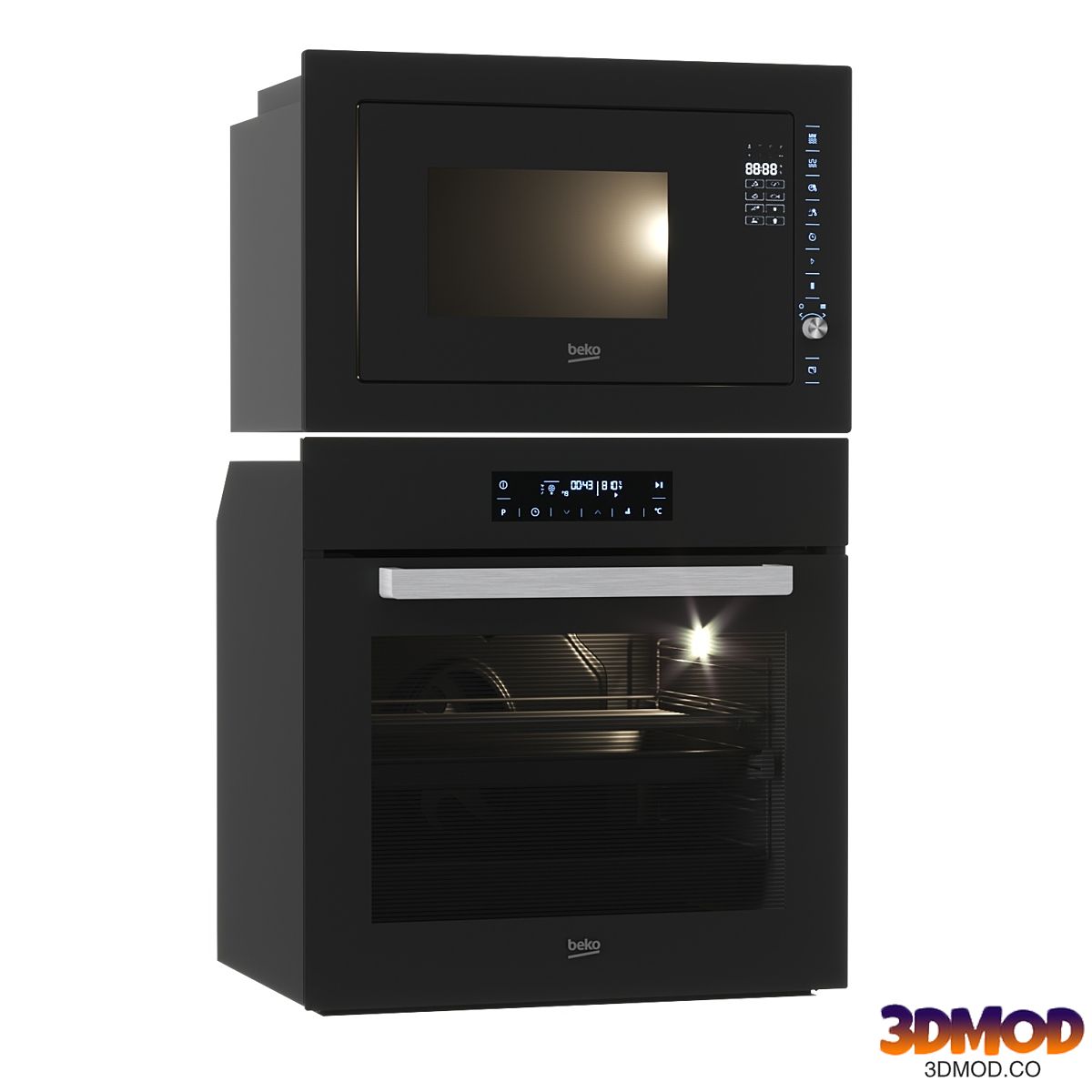 Oven and Microwave Beko MGB25333BG BIM24400ZGCS