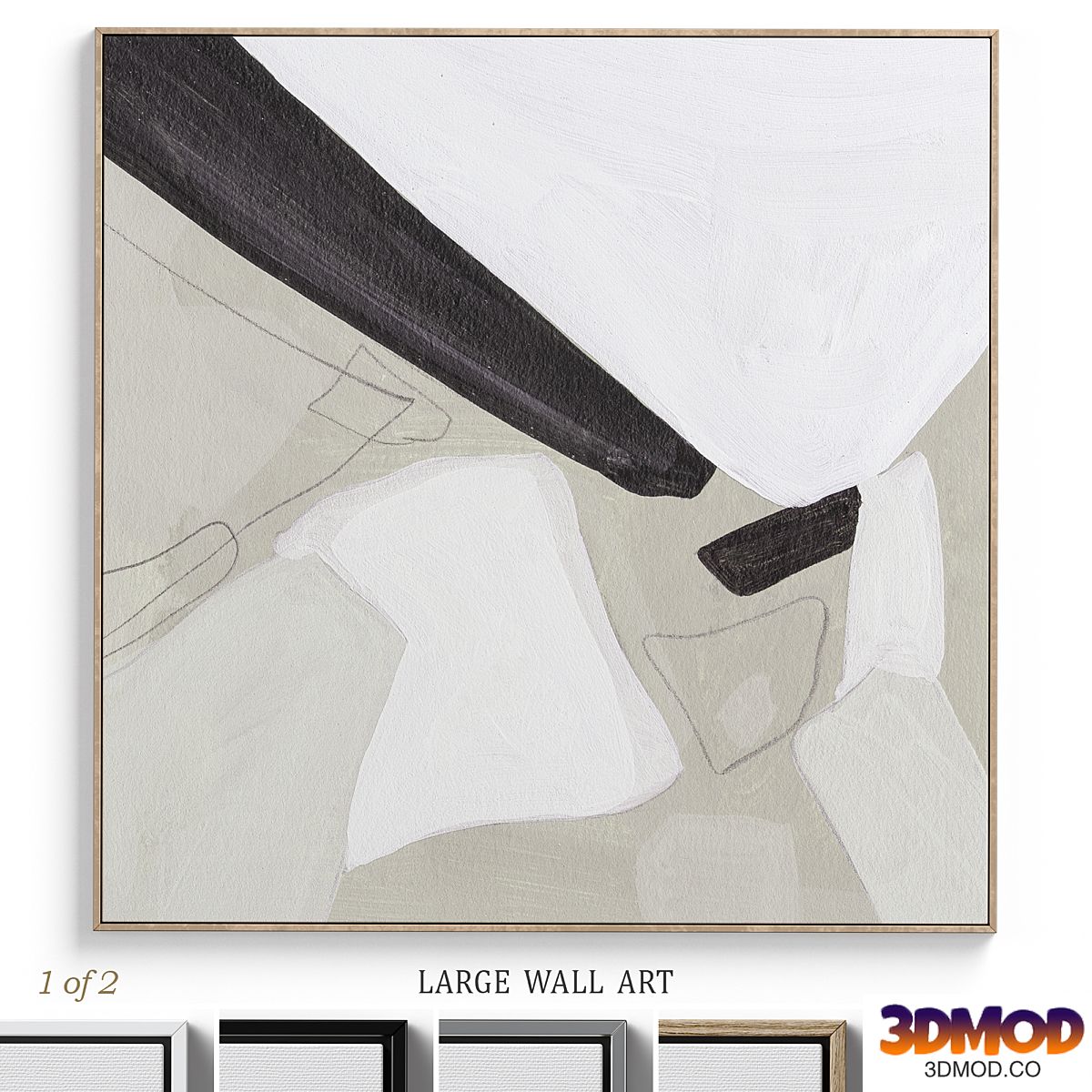 Textural Abstract Neutral Wall Art C-380