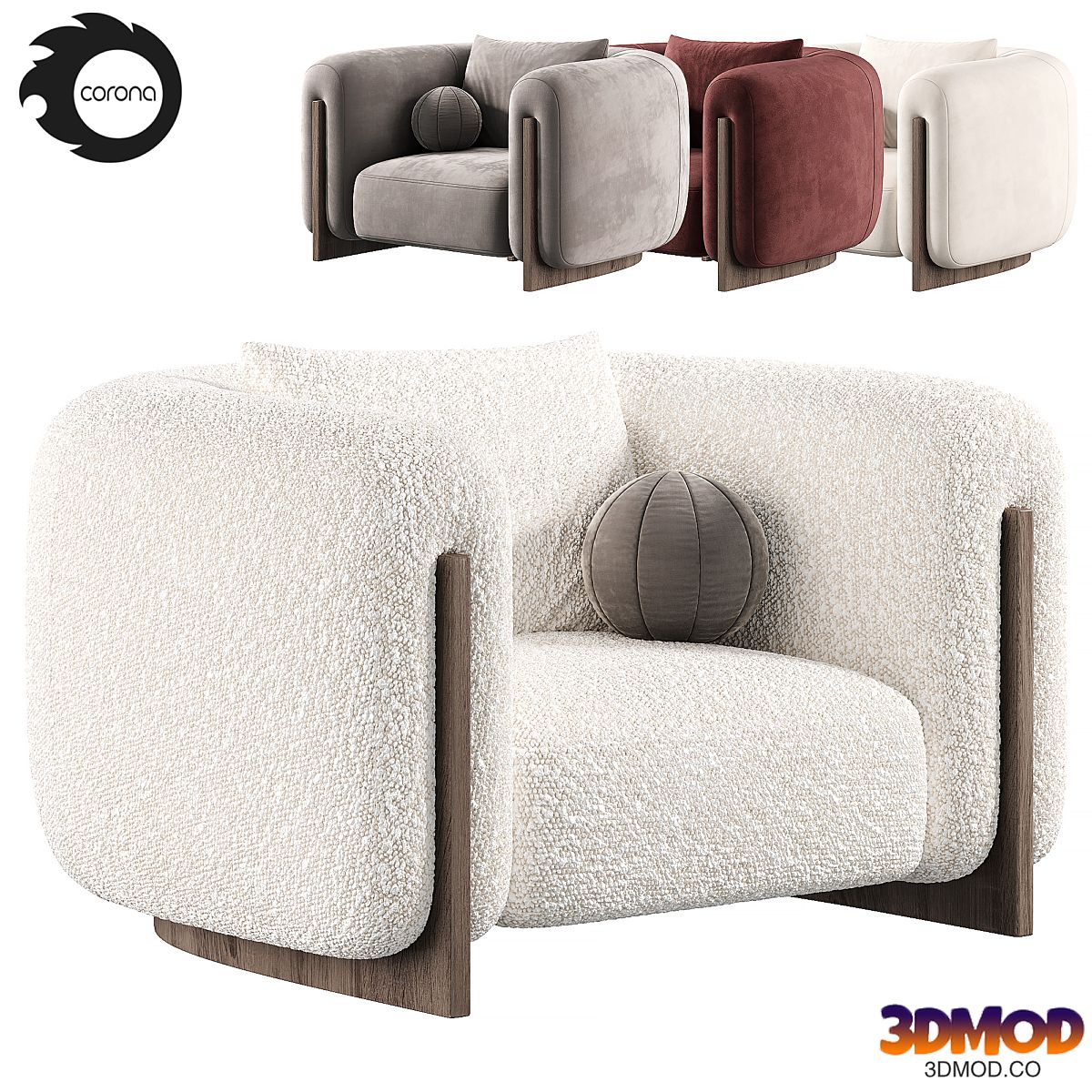 Minuit Armchair by stephane parmentier, armchairs