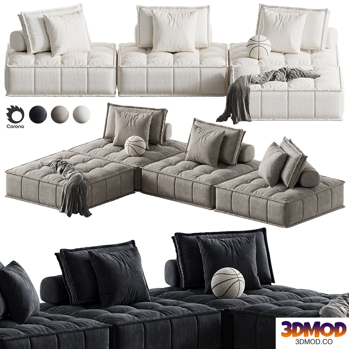 Cubist Sofa Element
