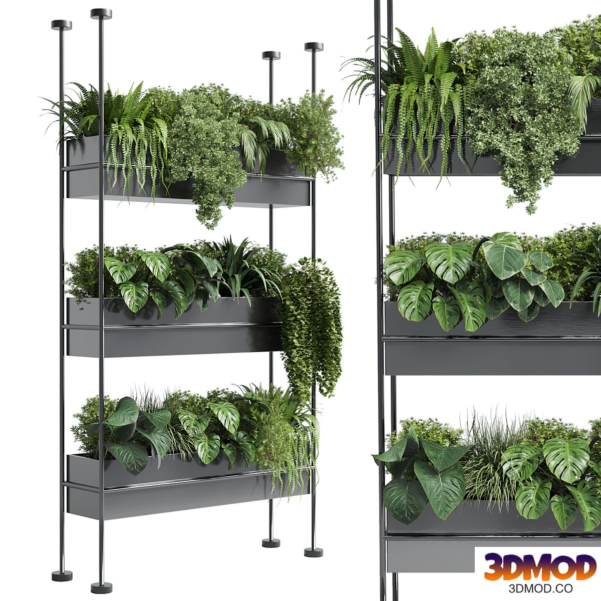 stand wall decor with shelves for the closet or showcase plants collection 179