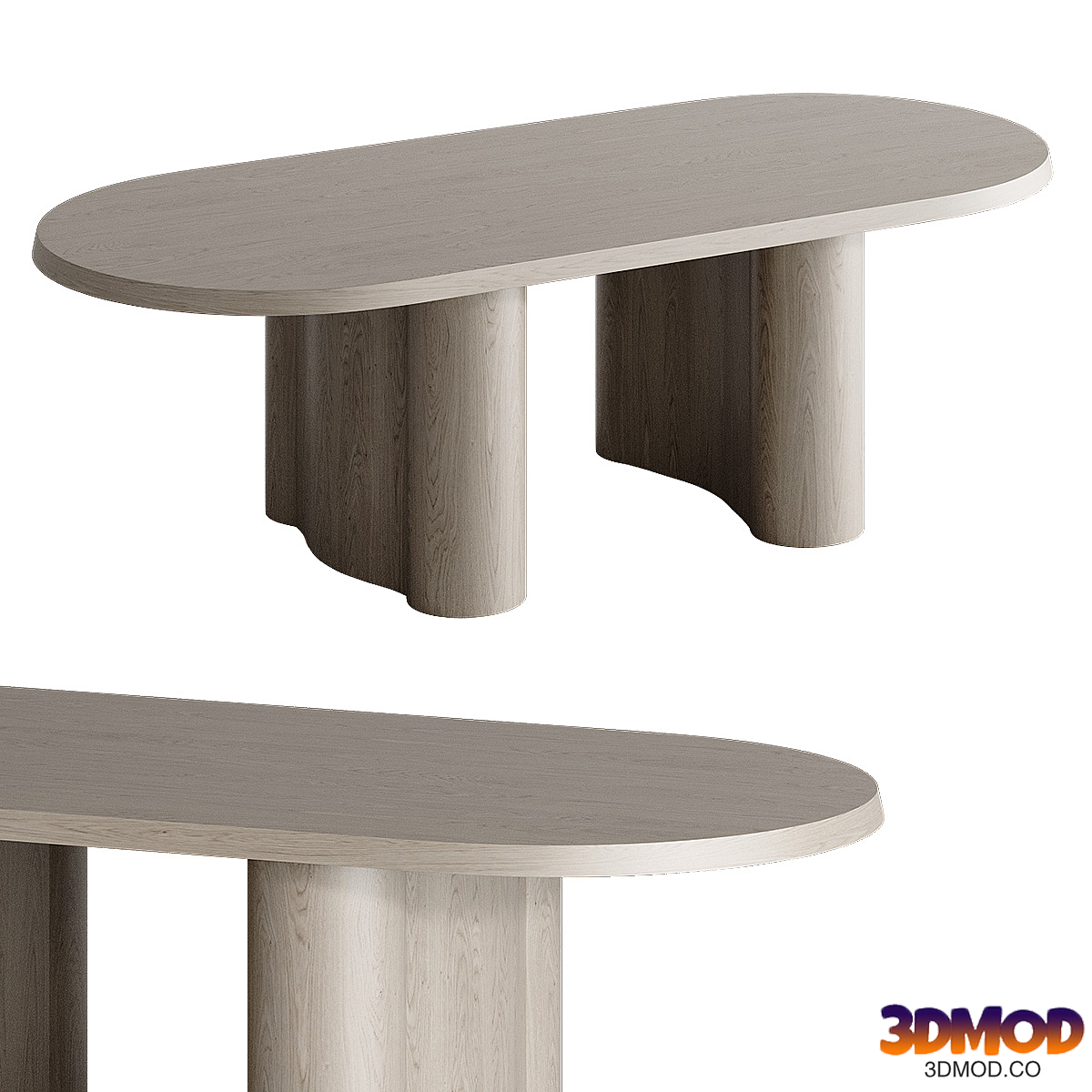Eros Solid Oak Dining Table