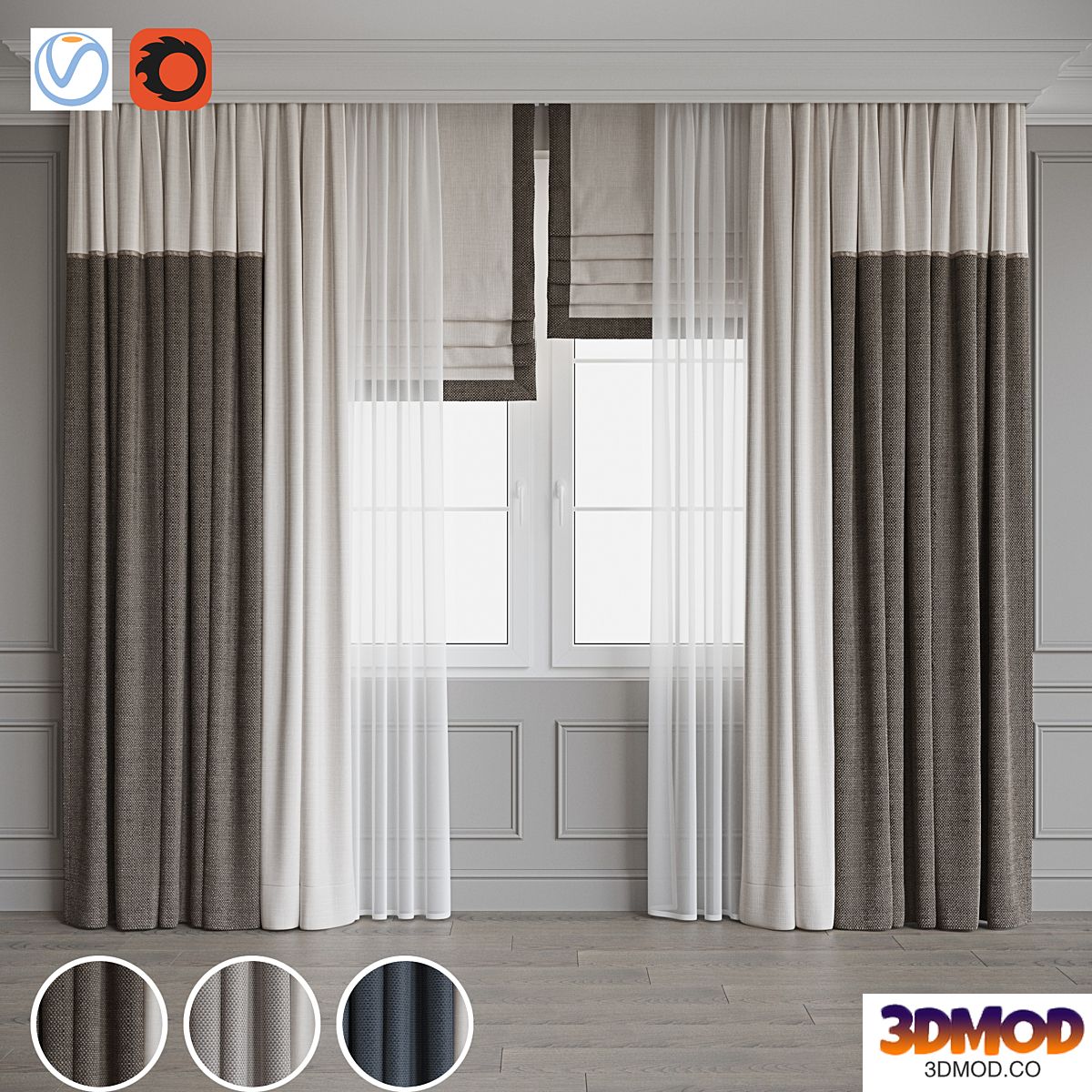 Drapery set 117