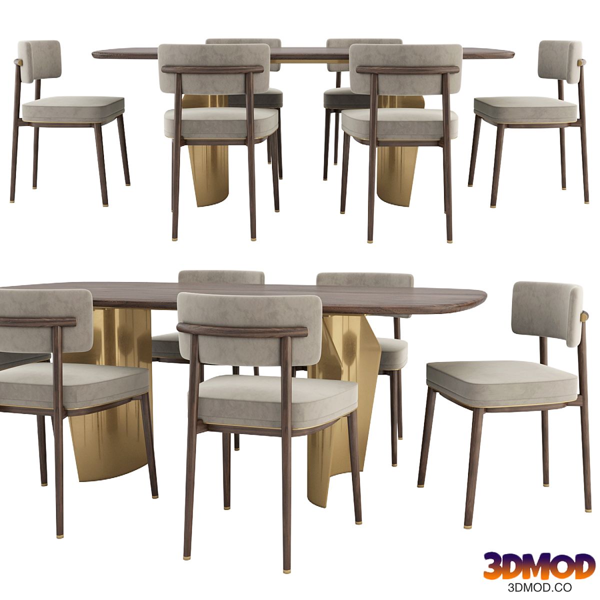 Frank chair and Flame table