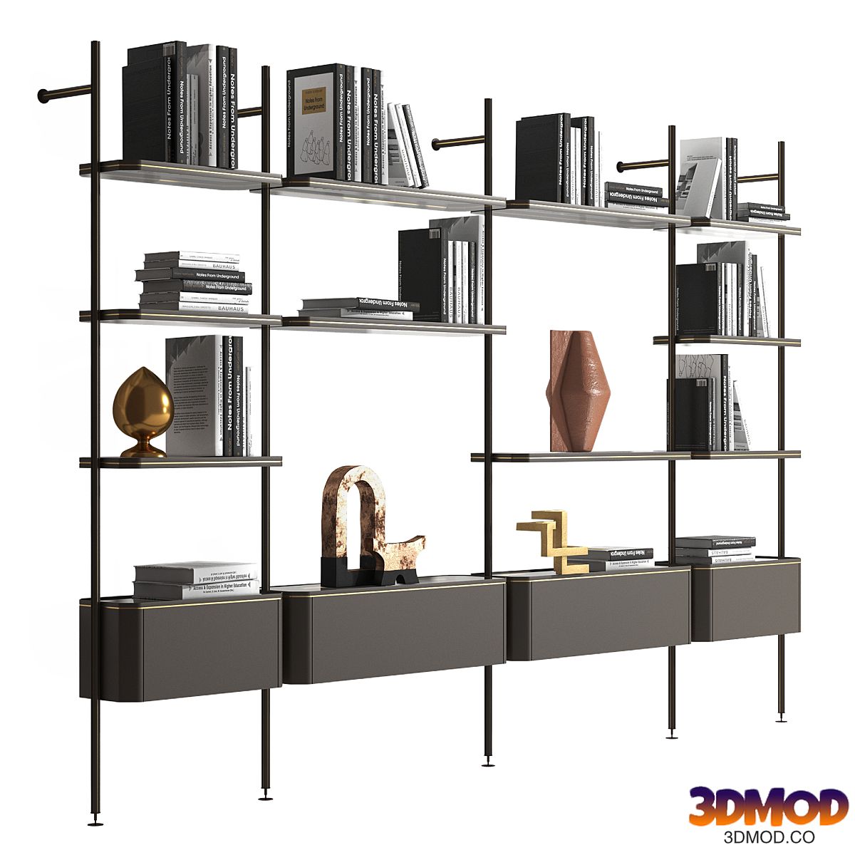 Radice bookcase by Natuzzi Italia