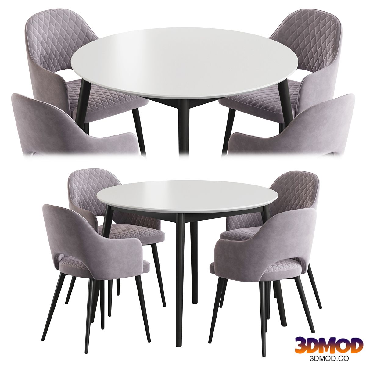 Linda table Leman chair Dining set