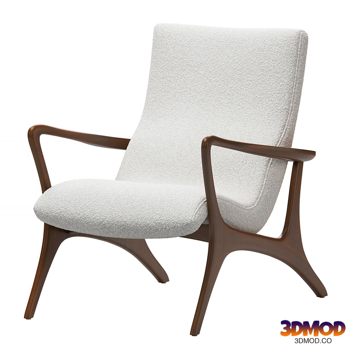 Contour Low Back Lounge Chair by Vladimir Kagan