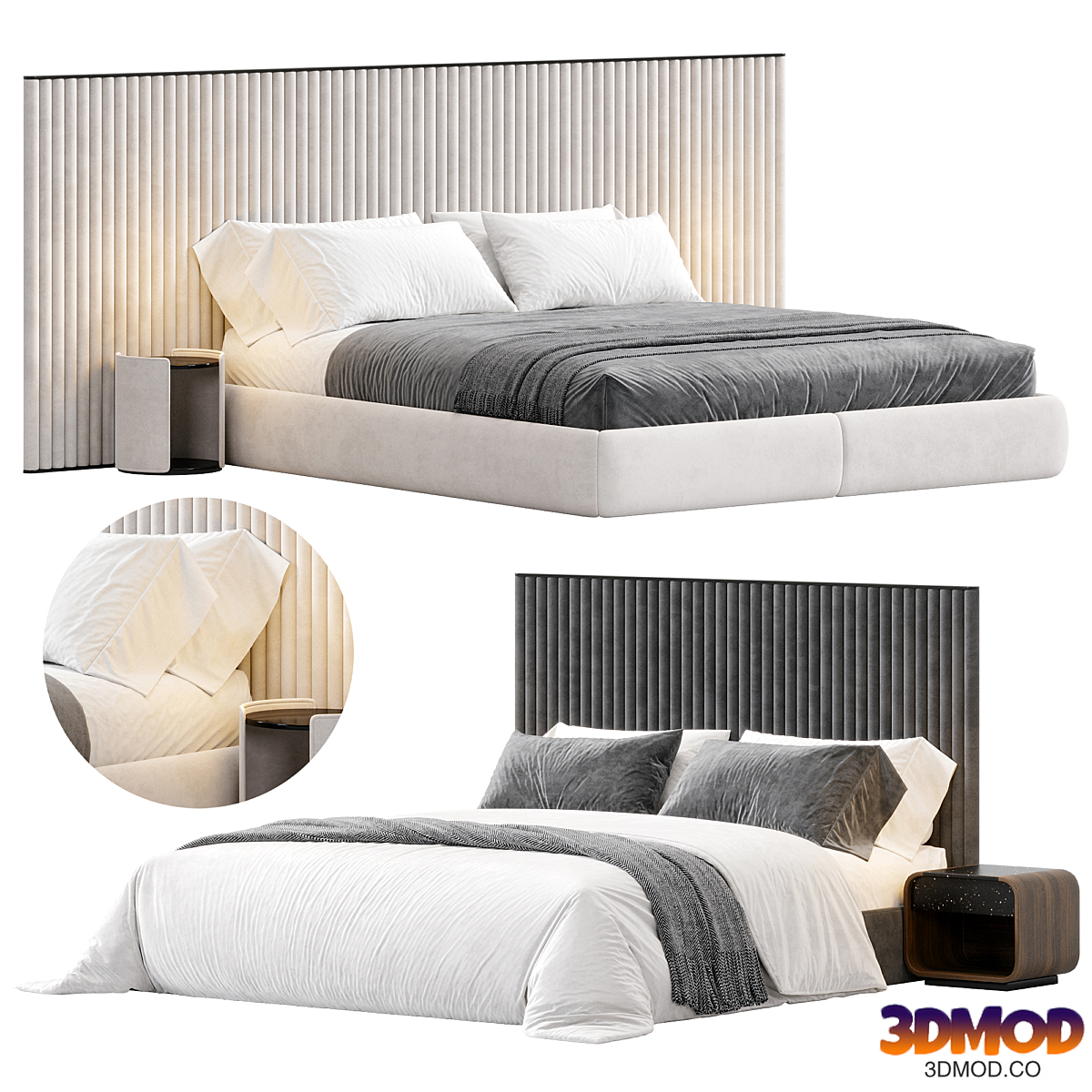 Biarritz Slim Bed by Flexform