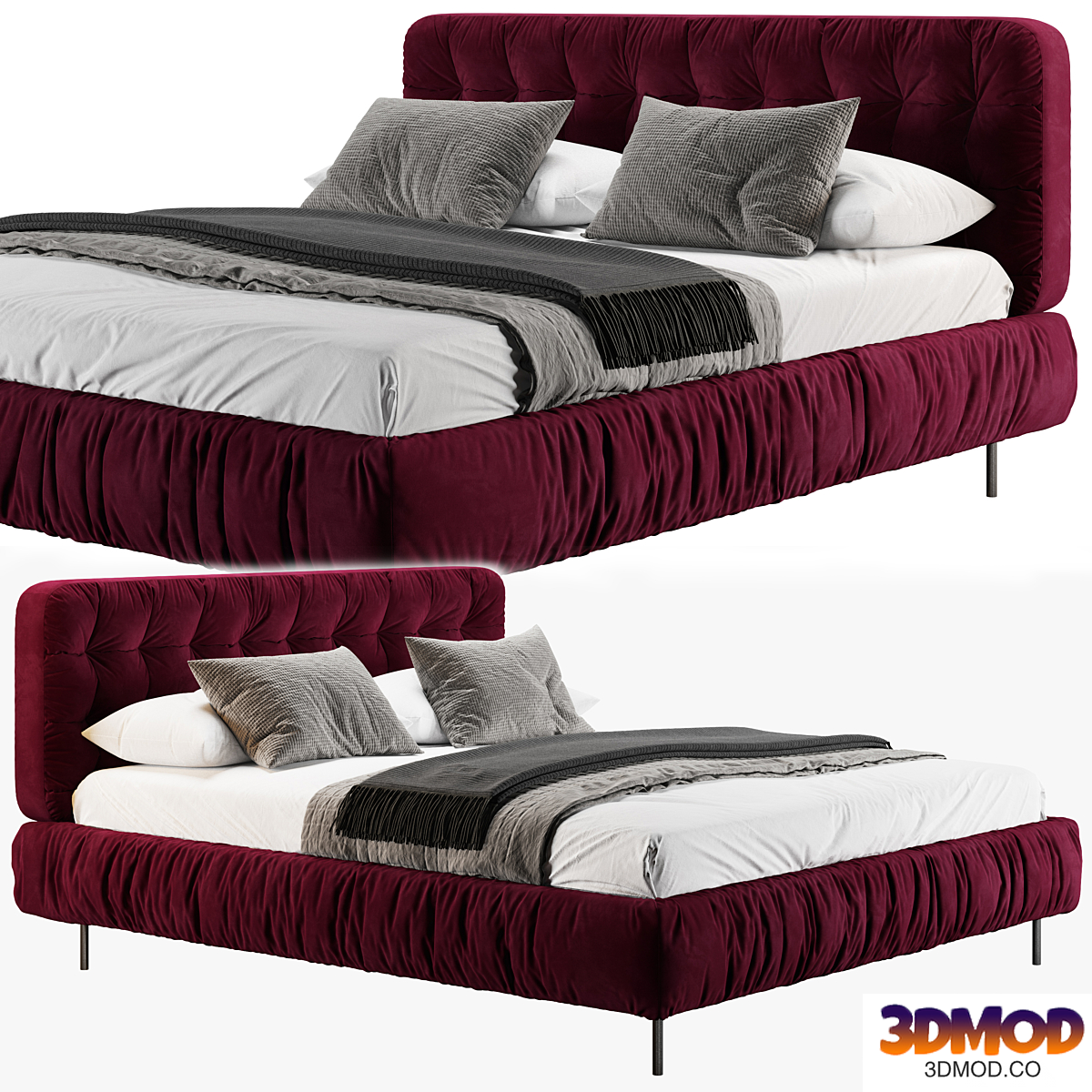 Double Bed by wood soft
