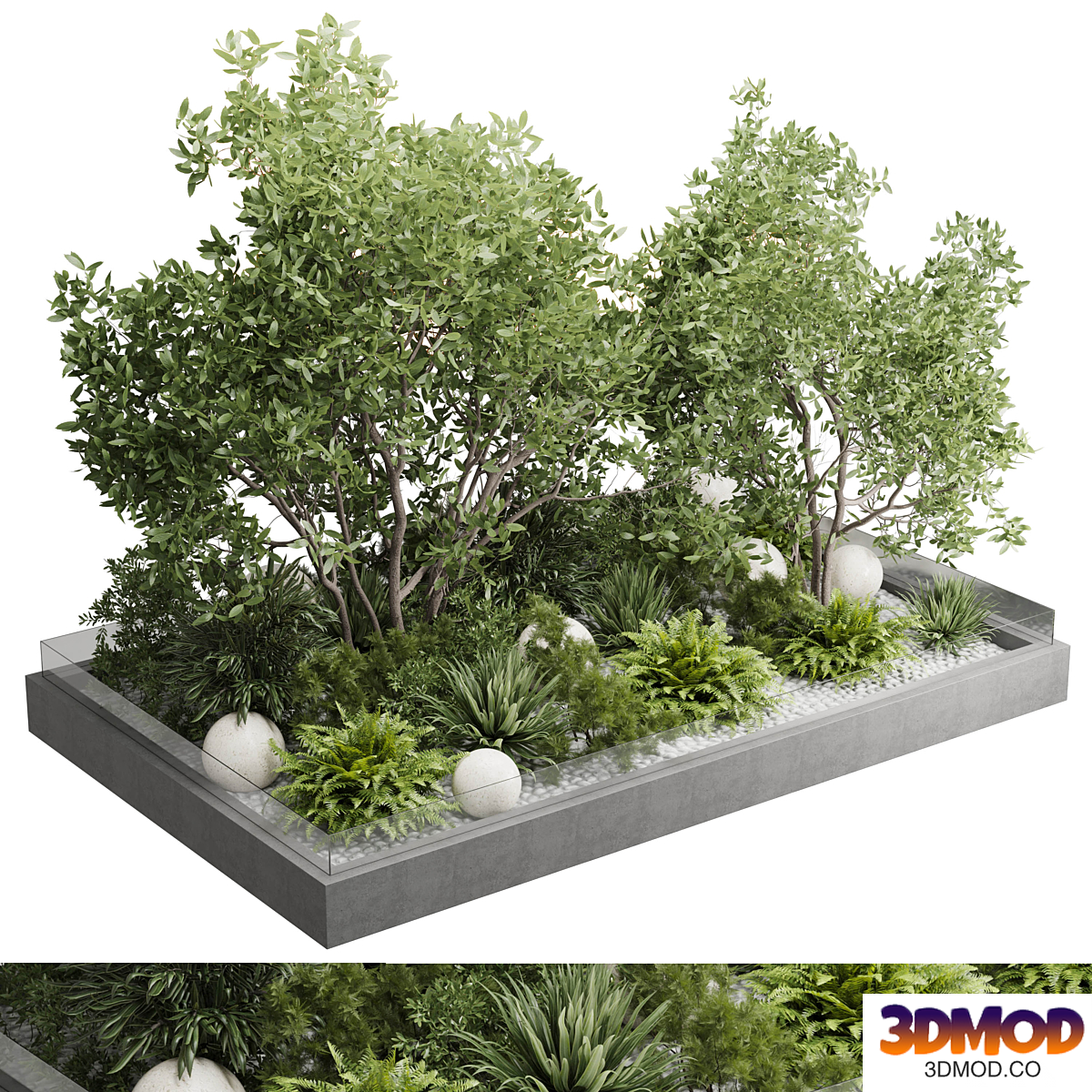 Plants Behind Galss 05 - outdoor garden set 163