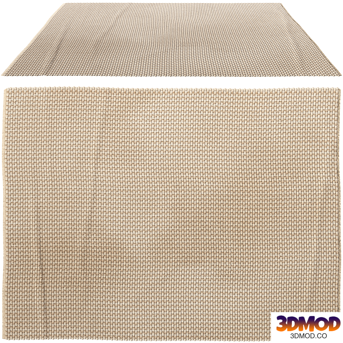 Felt Wool Rug - Ecru by Zara Home