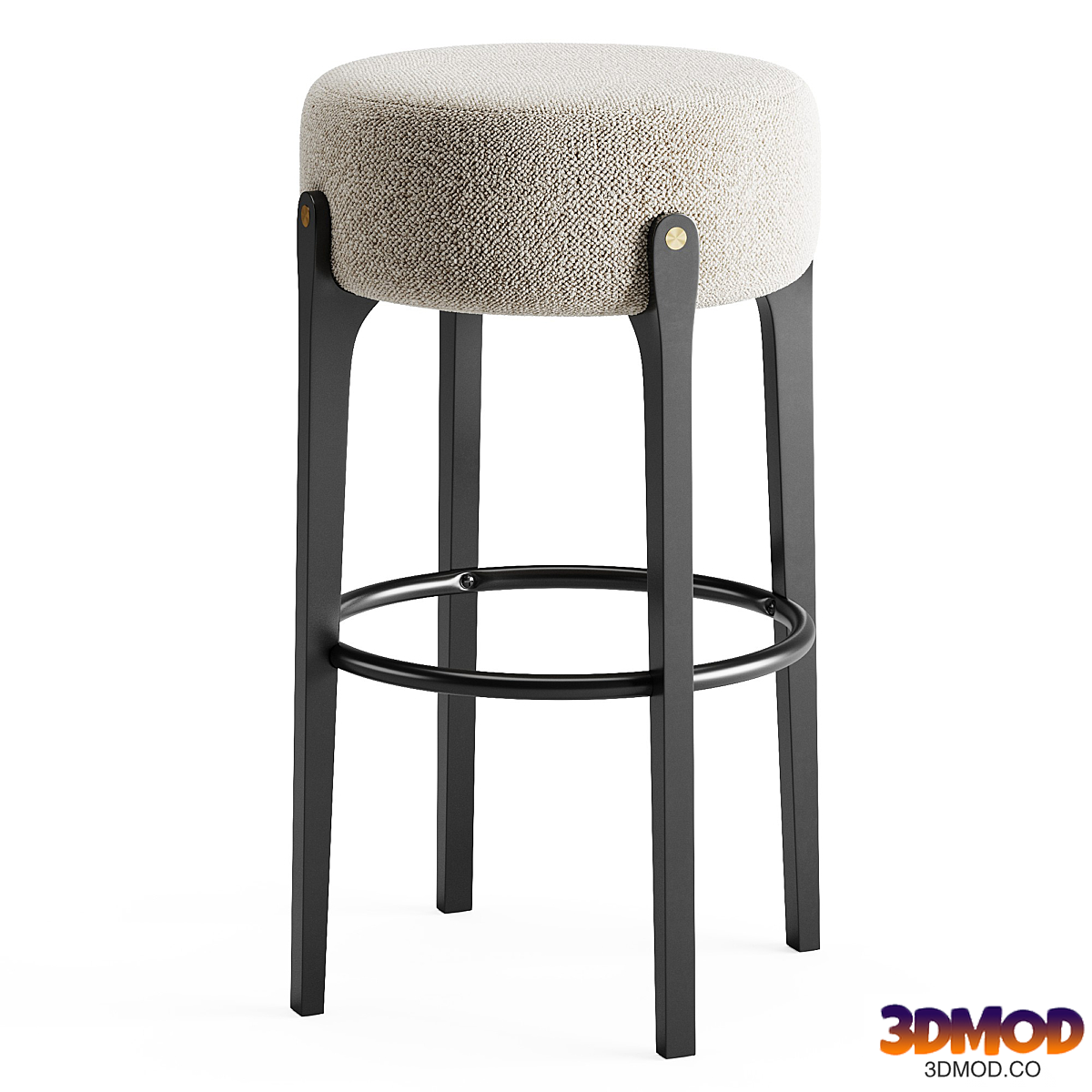 Bottoni Backless Barstool