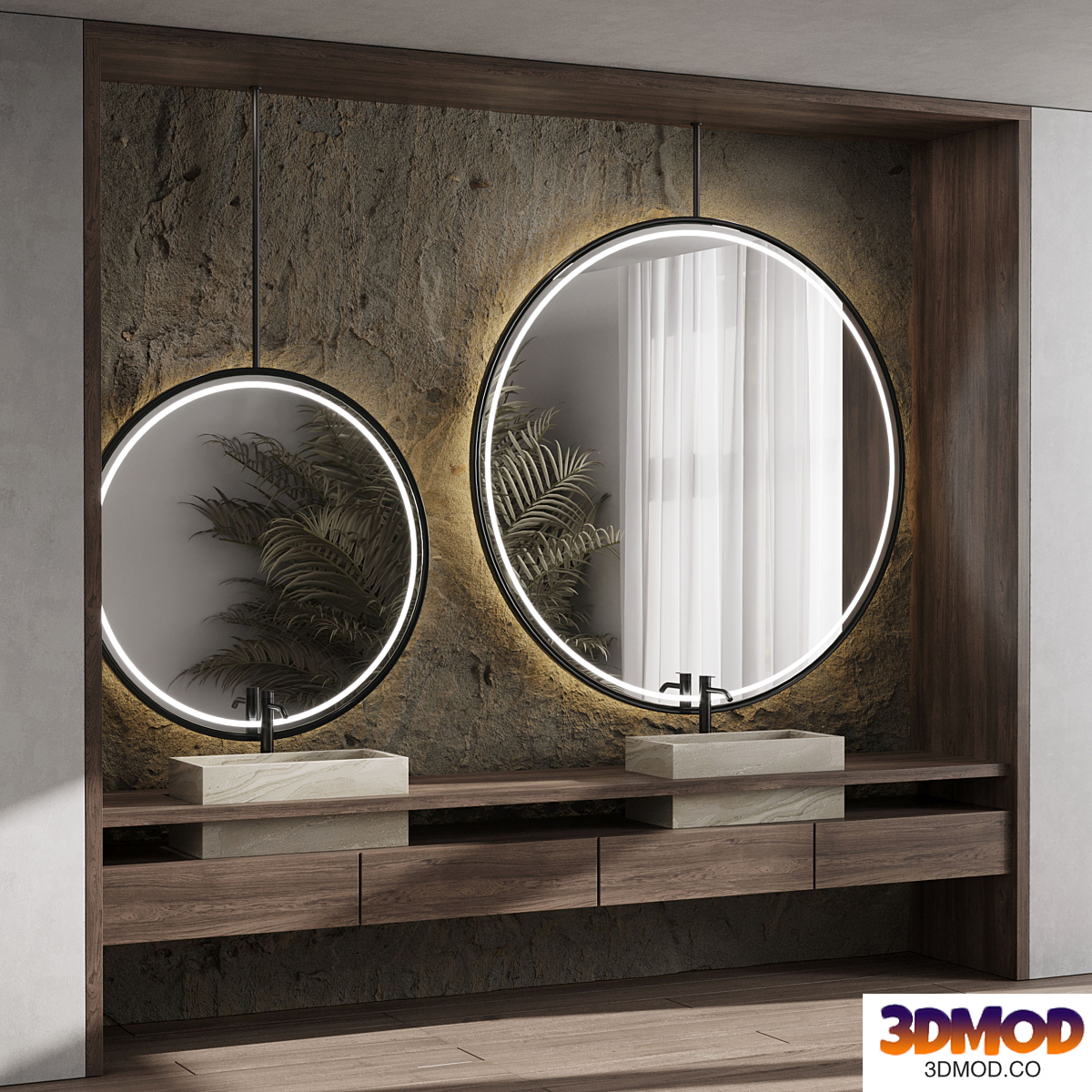 Bathroom furniture by Fauset inbani set 50