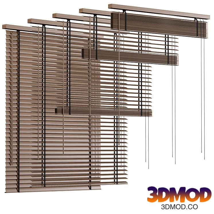 Wooden blinds, Folding wooden blinds 1