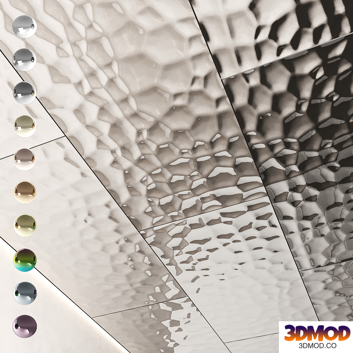 Decorative steel sheets with honeycomb 04