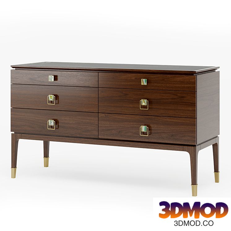 Galimberti Nino NARA CHEST OF 6 DRAWERS, cod. Nar 07G
