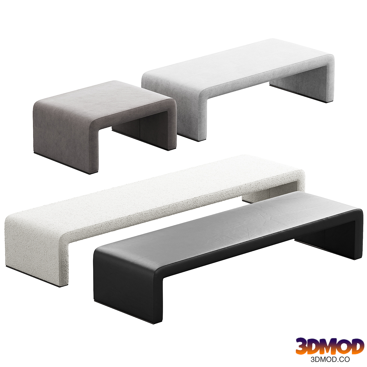 387 Labanca bench and ottoman by Tacchini 02