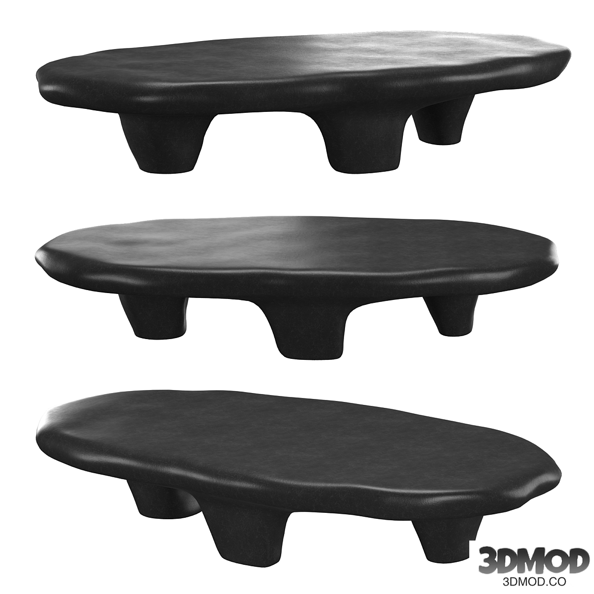 BLACK TRIPOD COFFEE TABLE