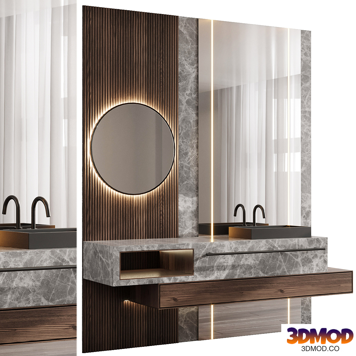 Bathroom furniture by Fauset Omnires Y set 51