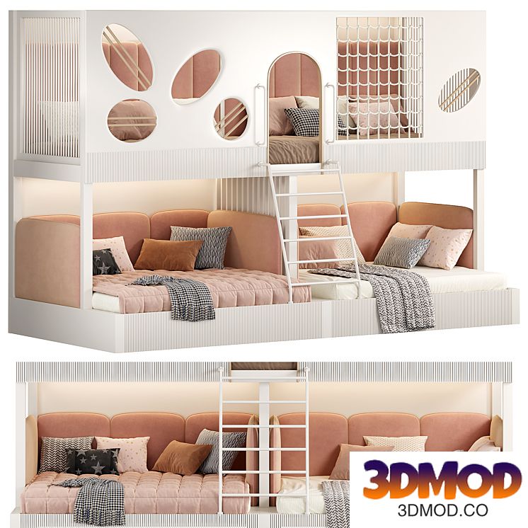 Designer two-level bed Kids room 16