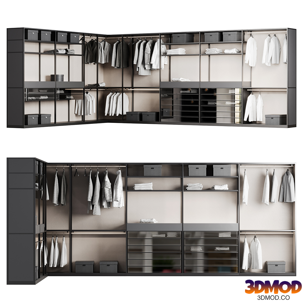 dressing room Poliform SENZAFINE 2