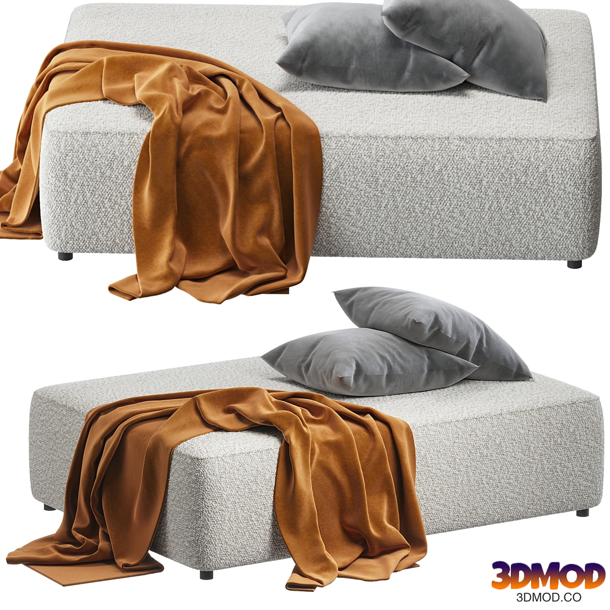 Boucle pouf ottman