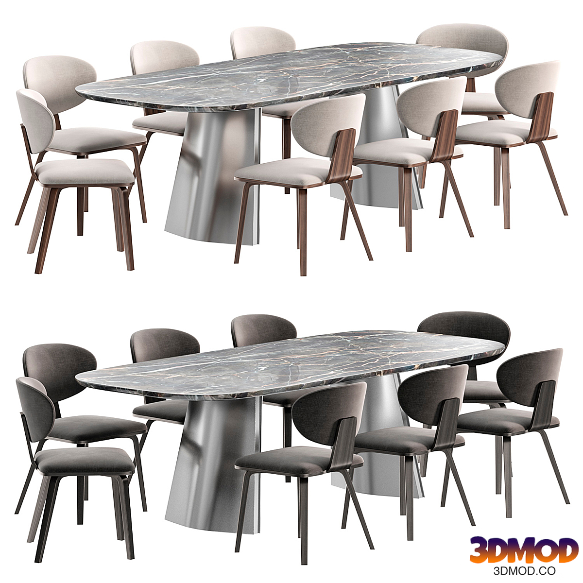 Olos Chair and Torii Table