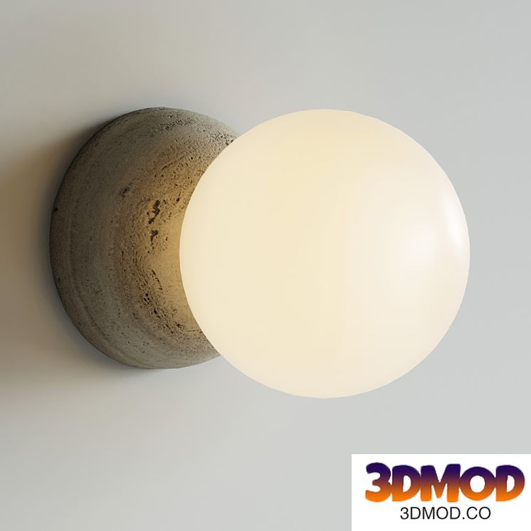 davidpompa Fiorito rock Origo white wall light scene
