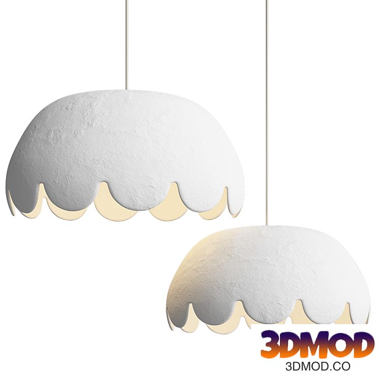 Scalloped Pendant Light