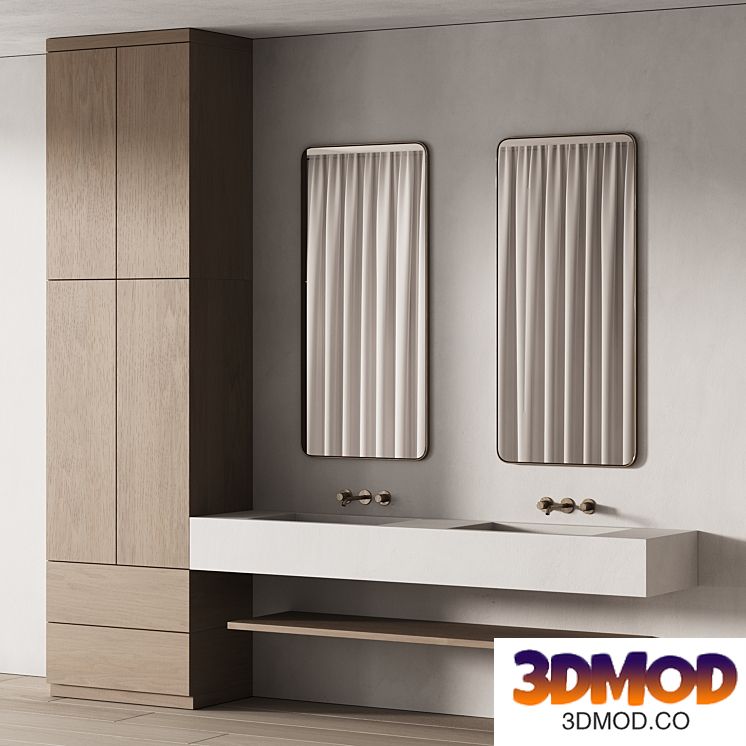 498 bathroom furniture 11 japandi kit in 2 options