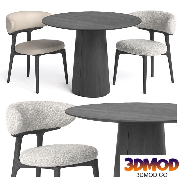 Baxter Clotilde chair and Ton table