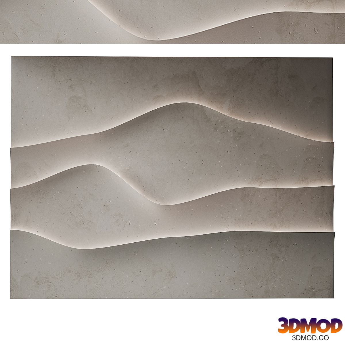 Abstract composition Relief wall Plateau 8