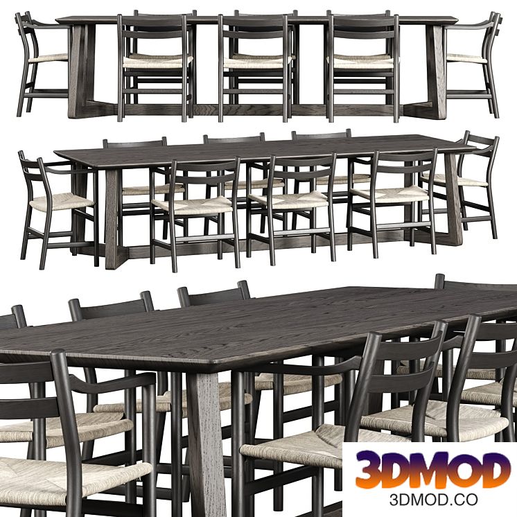 Edu Furniture Dining Set V1 / Garden furniture set