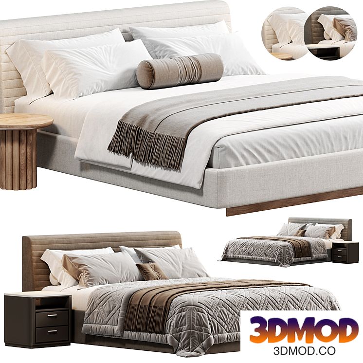 Roger Bed by Minotti