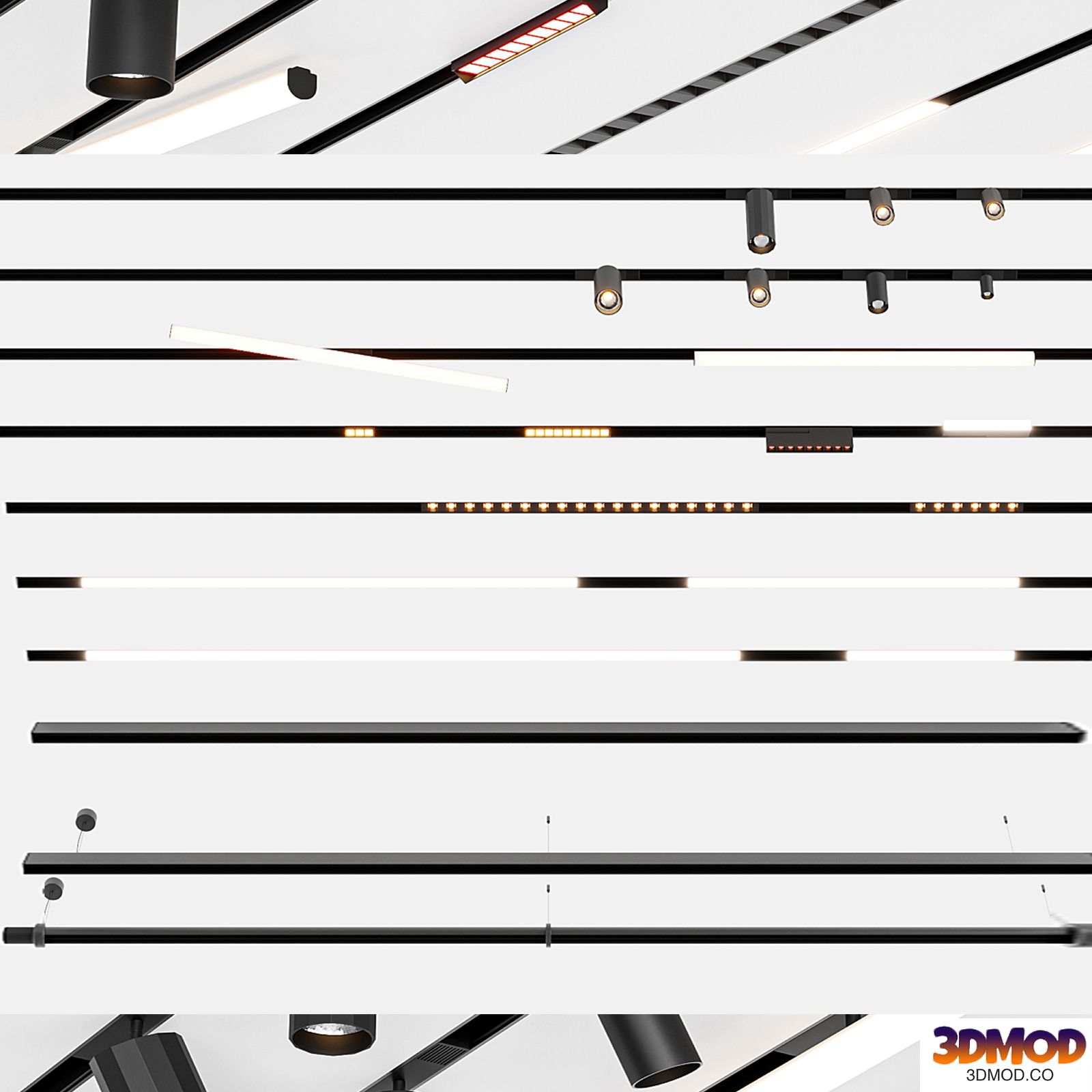Track system centersvet Infinity