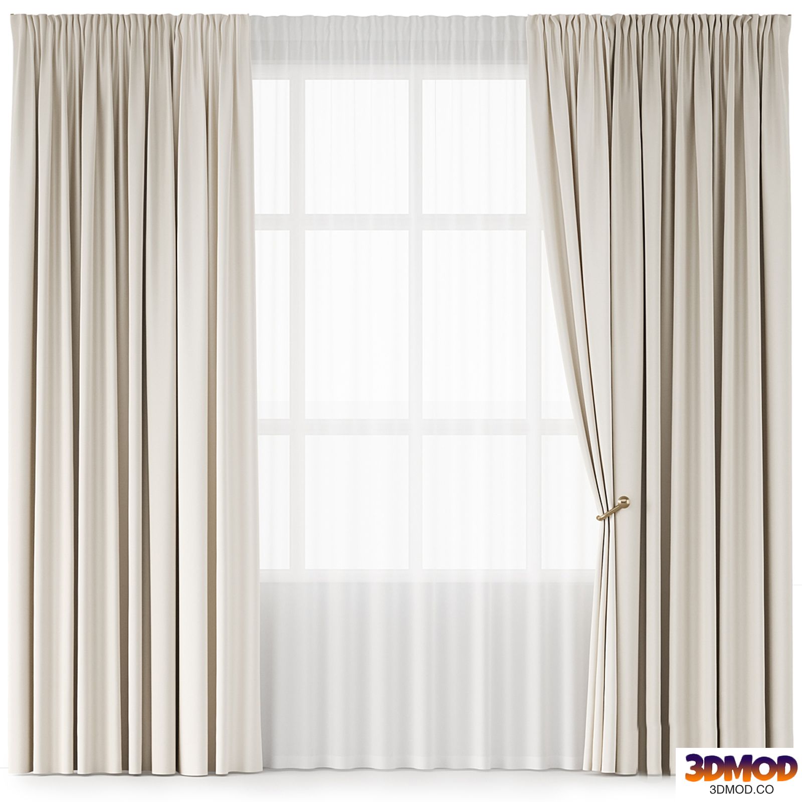 light two-color curtains