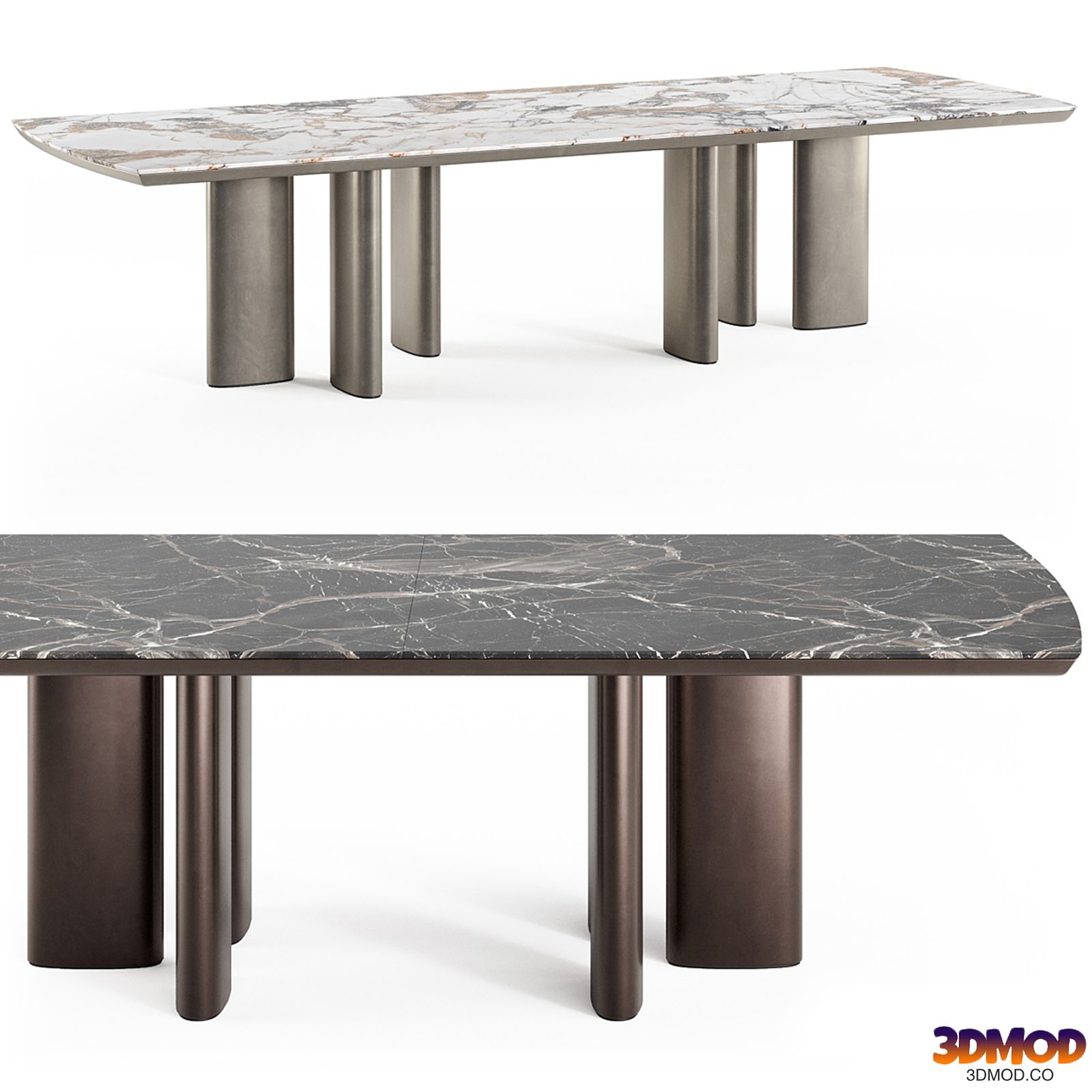 Poliform Adrien table metal base