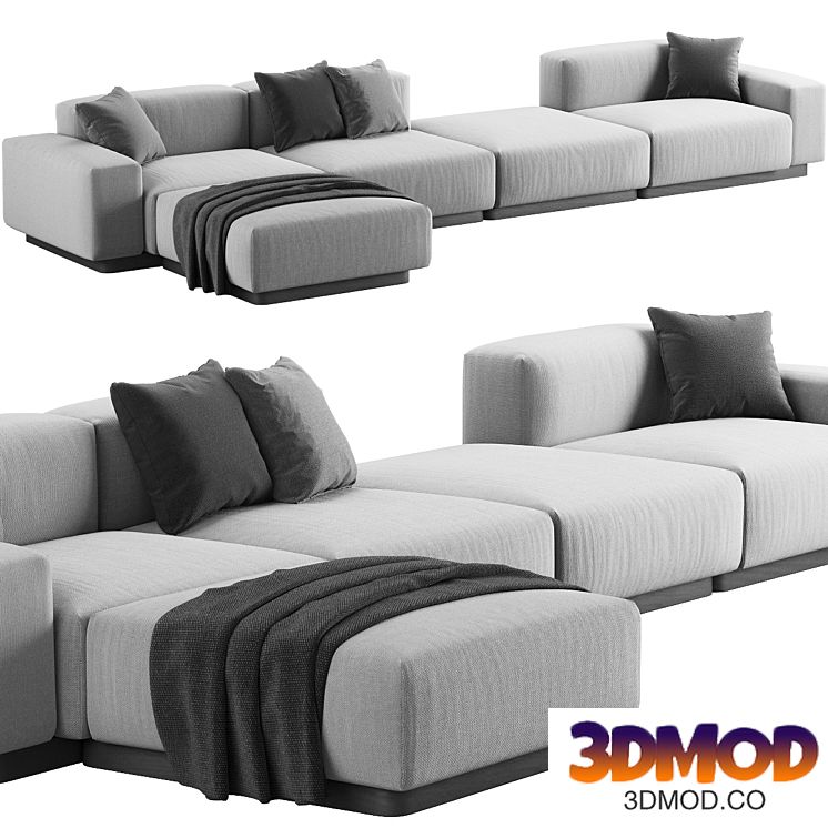 003 Soft modular sofa 4 seat by Vitra