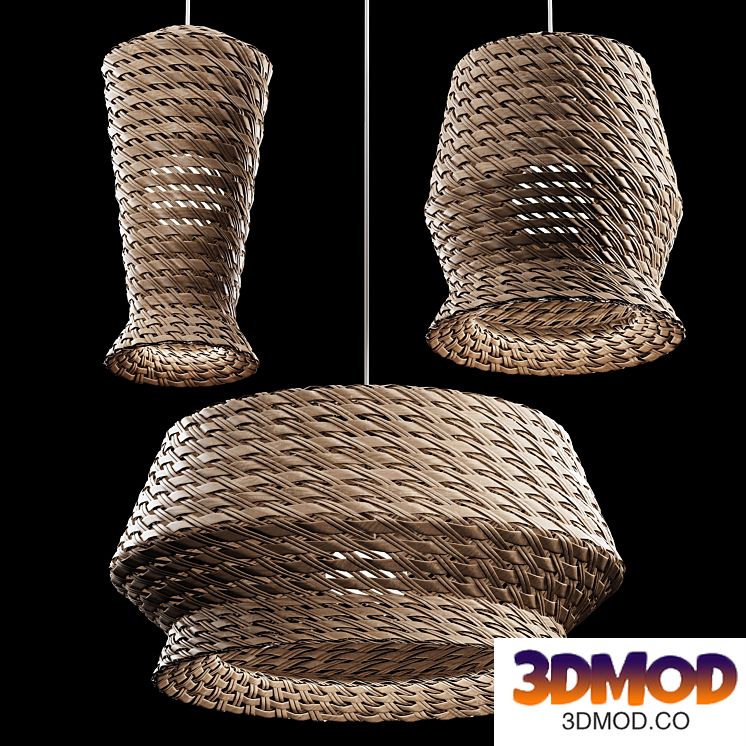 Rattan Pendant Light 014 by La Vie