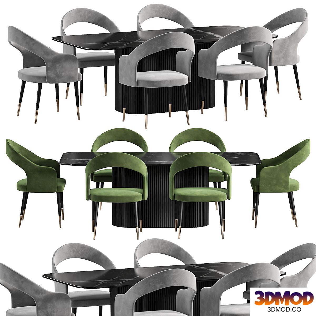 MARVANI Dining Table and chair By Cazarina