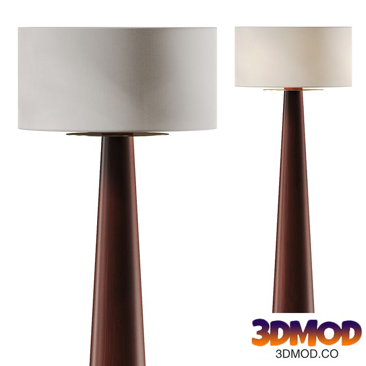 CB2 Eastside Acacia Wood Floor Lamp