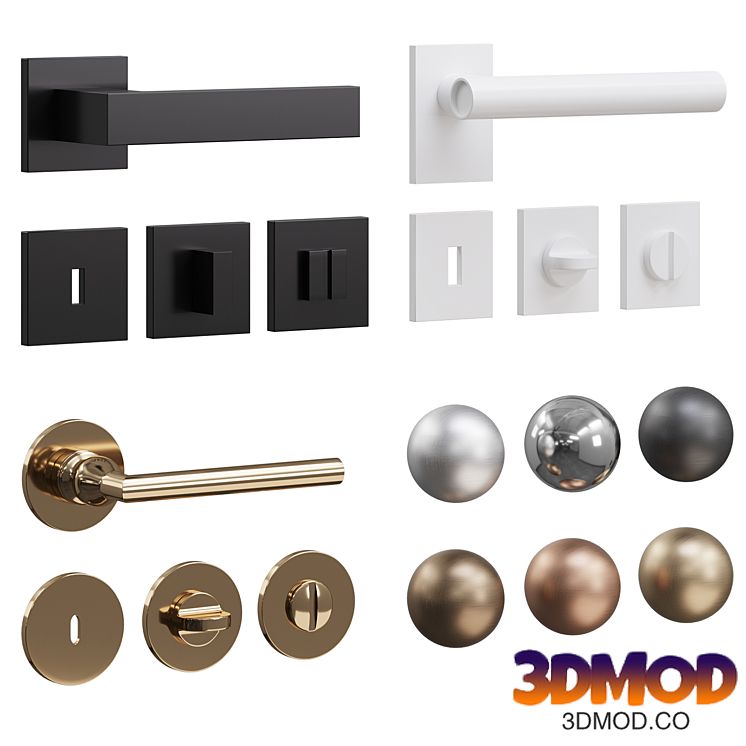 Door handles DND /Edra, Isabella, Blend/