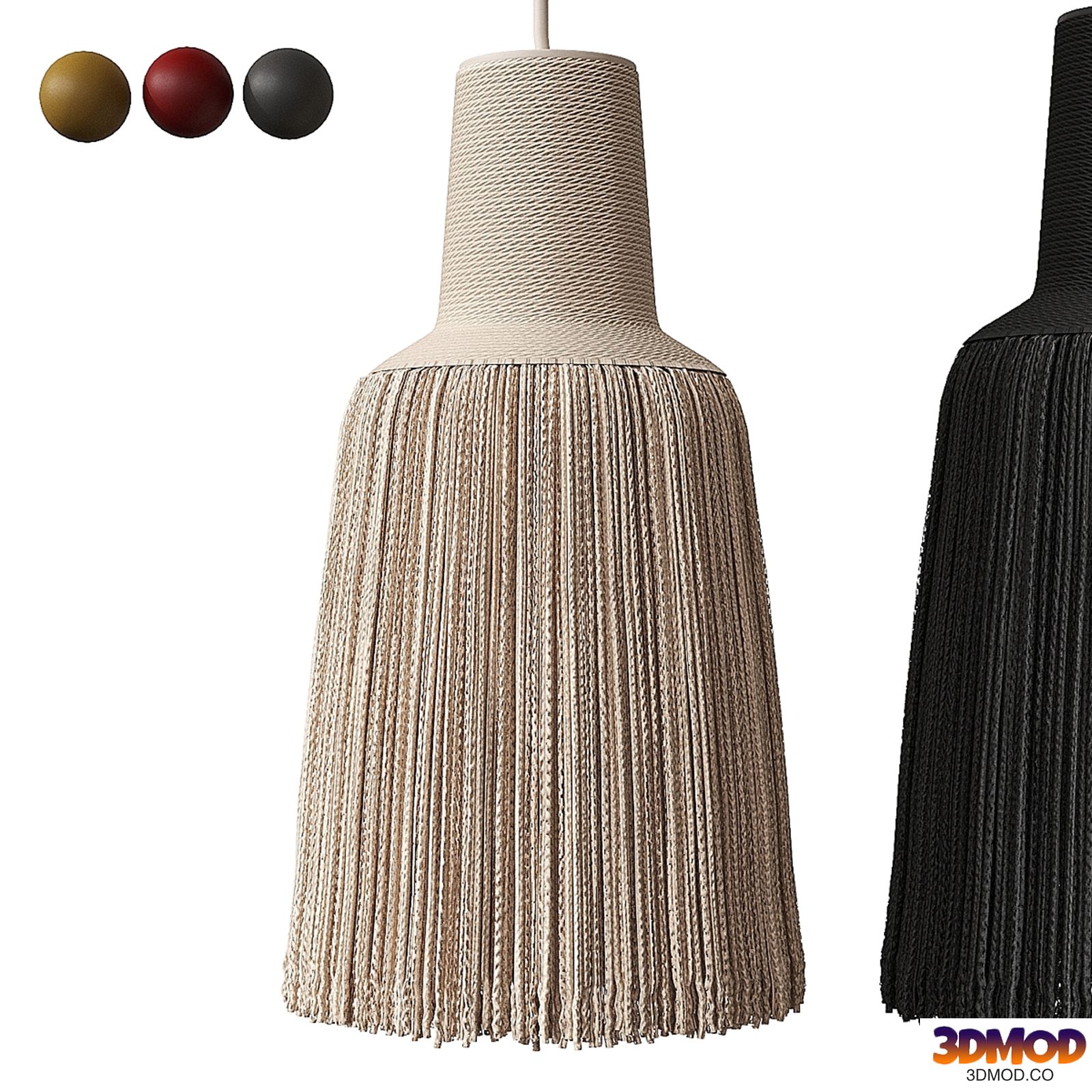 Pascha pendant lamp made of threads by FRAUMAIER