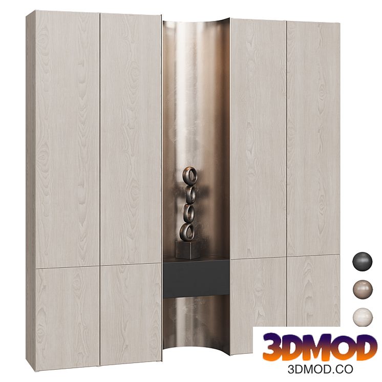 Wardrobe with decorative niche NG10