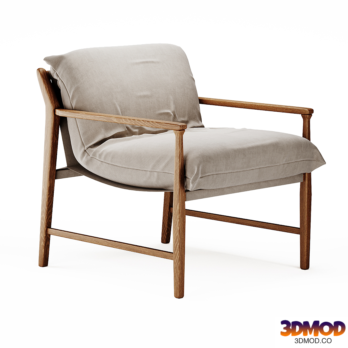Zara home Wooden chair with removable cushion