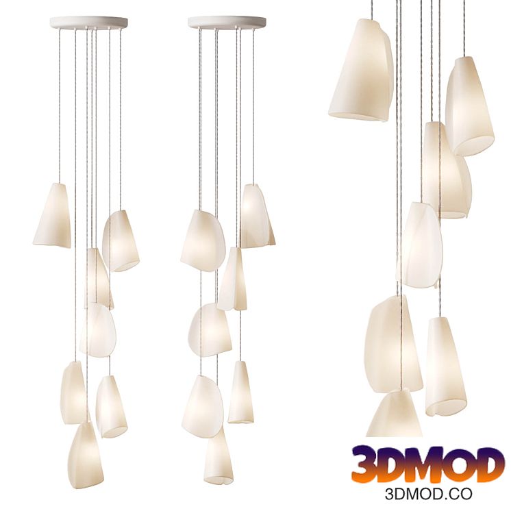 Petal shaped pendant lamp BOCCI 21.7