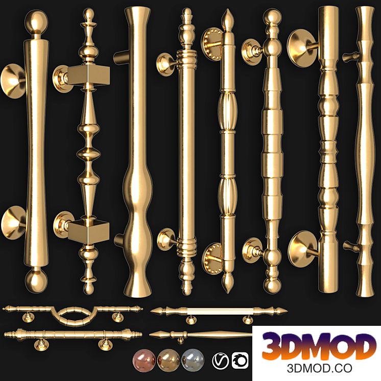 Collection of door knobs and handle-set 017
